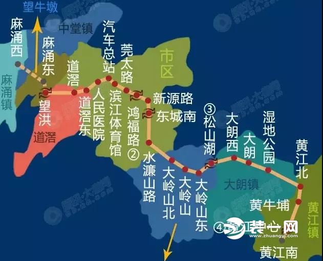 东莞地铁1号线最新消息 麻涌镇将设置2座地铁站